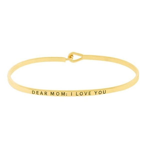 Jewelry - DEAR MOM: I LOVE YOU MESSAGE BRACELET